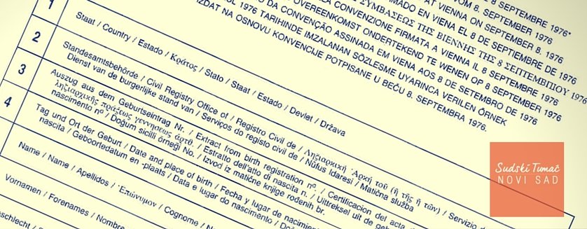 Međunarodni izvodi iz matičnih knjiga - mogućnosti i ograničenja