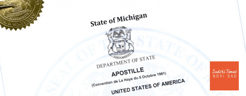 Apostil overa izvoda iz matičnih knjiga iz Amerike